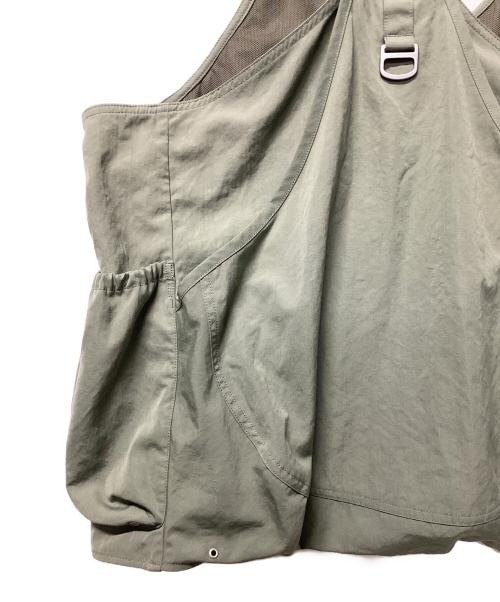 Snow peak（スノーピーク）snow peak (スノーピーク) TAKIBI Weather Cloth Vest グリーン サイズ:Lの古着・服飾アイテム