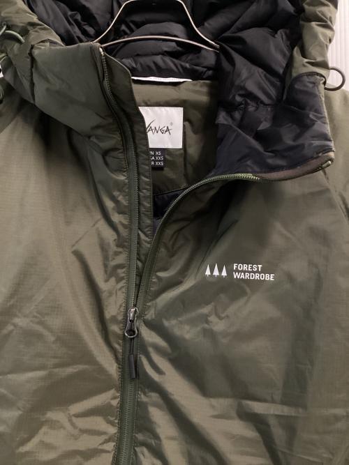 NANGA（ナンガ）NANGA (ナンガ) FOREST WARDROBE (フォレストワードローブ) REBORN DOWN JACKET オリーブ サイズ:XSの古着・服飾アイテム