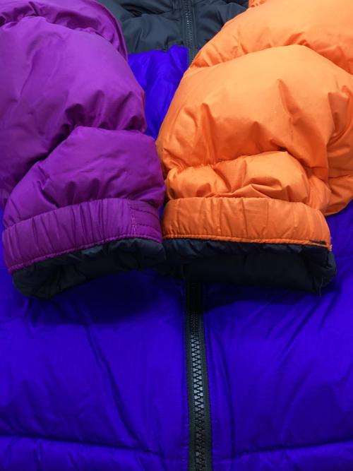 THE NORTH FACE（ザ ノース フェイス）THE NORTH FACE (ザ ノース フェイス) レトロ ヌプシ ジャケット パープル×オレンジ×ブルー サイズ:Lの古着・服飾アイテム
