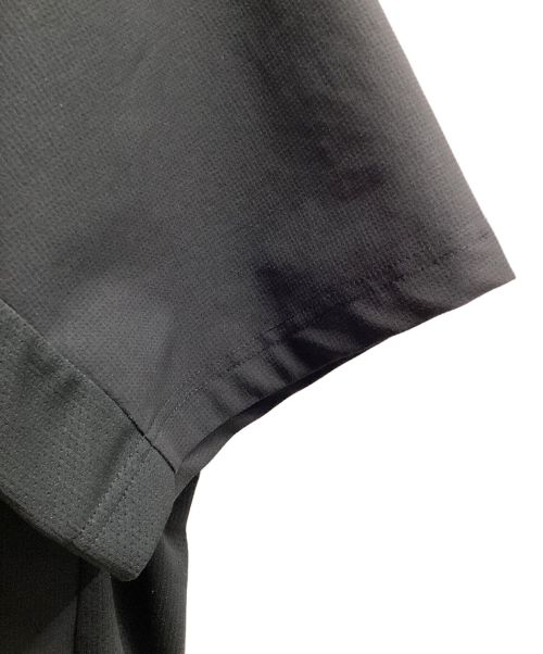 and wander（アンドワンダー）and wander (アンドワンダー) hybrid base layer short sleeve T（トレッキングウェア) ブラック サイズ:XXLの古着・服飾アイテム