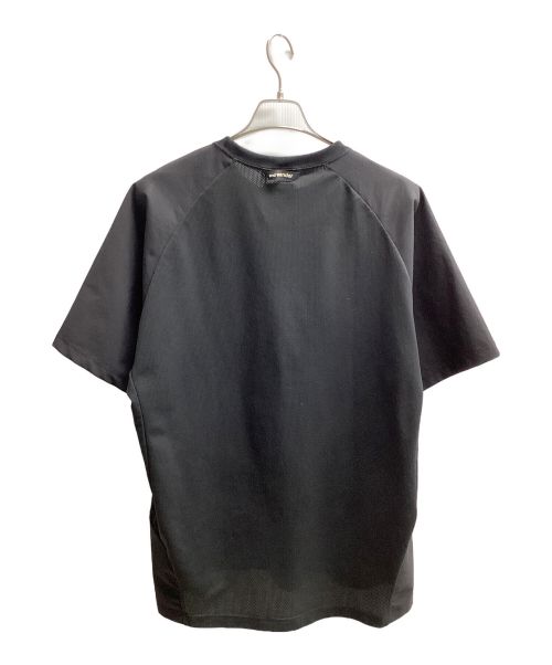 and wander（アンドワンダー）and wander (アンドワンダー) hybrid base layer short sleeve T（トレッキングウェア) ブラック サイズ:XXLの古着・服飾アイテム