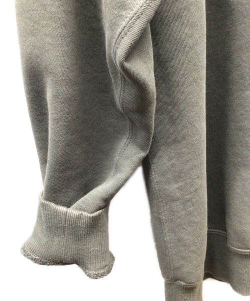 and wander（アンドワンダー）and wander (アンドワンダー) maison kitsune (メゾンキツネ) DRY COTTON SWEATSHIRT オリーブ サイズ:4の古着・服飾アイテム