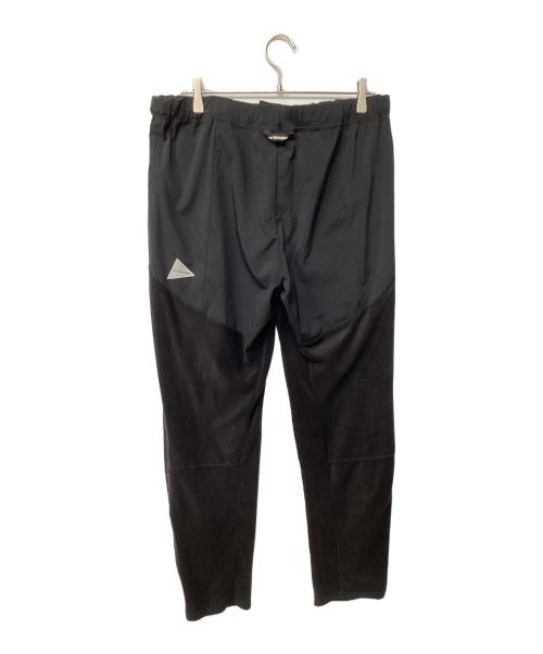 and wander（アンドワンダー）and wander (アンドワンダー) fleece base pants(トレッキングボトム) ブラック サイズ:XXLの古着・服飾アイテム