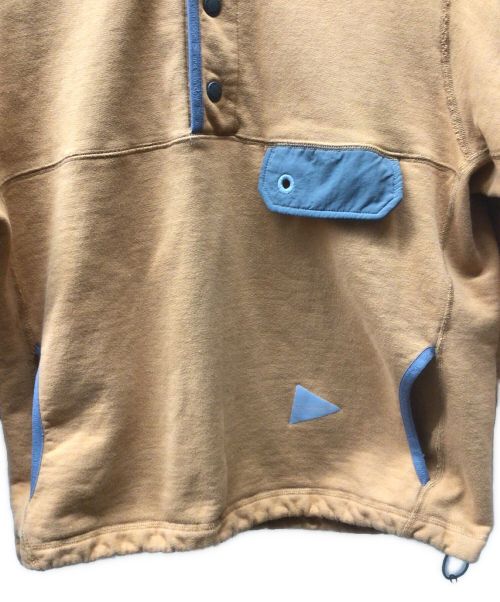 and wander（アンドワンダー）and wander (アンドワンダー) sweat pullover　 ブラウン サイズ:Sの古着・服飾アイテム