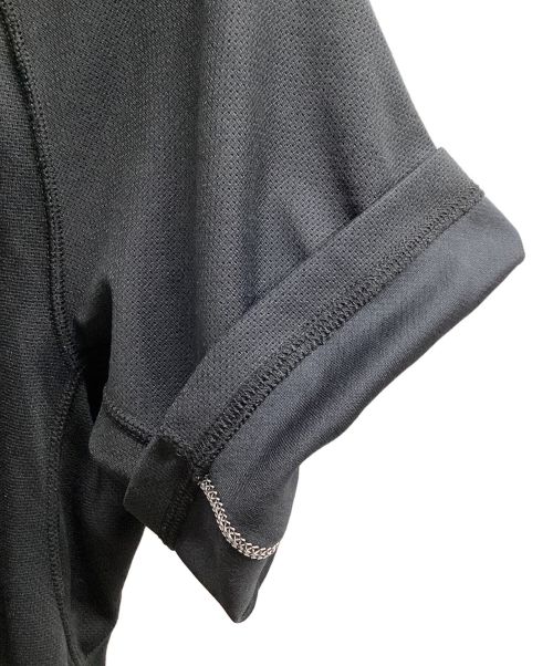 and wander（アンドワンダー）and wander (アンドワンダー) power dry jersey raglan SS T（トレッキングウェア) ブラック サイズ:Mの古着・服飾アイテム