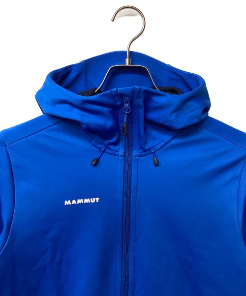 MAMMUT（マムート）MAMMUT (マムート) アルティメイト 7 ソフトシェル フーデッド ジャケット（トレッキングウェア) ブルー サイズ:Lの古着・服飾アイテム