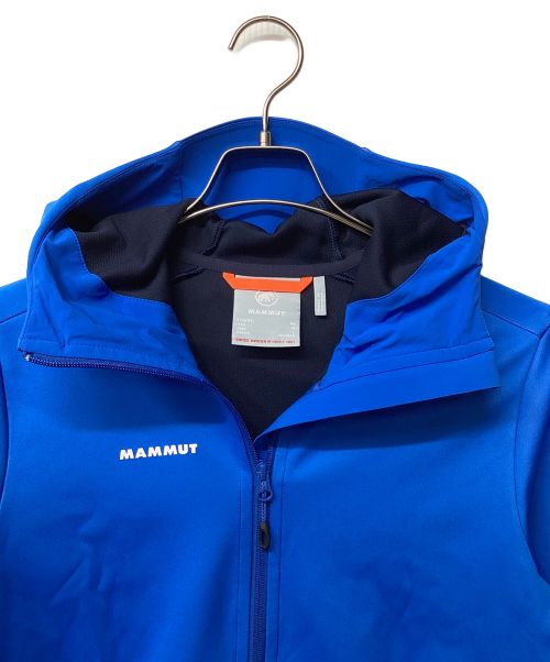 MAMMUT（マムート）MAMMUT (マムート) アルティメイト 7 ソフトシェル フーデッド ジャケット（トレッキングウェア) ブルー サイズ:Lの古着・服飾アイテム