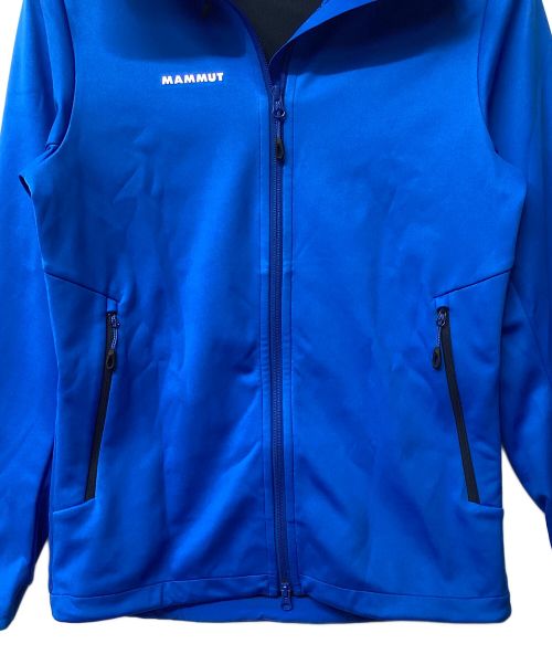 MAMMUT（マムート）MAMMUT (マムート) アルティメイト 7 ソフトシェル フーデッド ジャケット（トレッキングウェア) ブルー サイズ:Lの古着・服飾アイテム