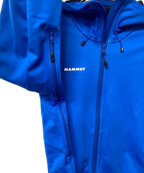 MAMMUT（マムート）MAMMUT (マムート) アルティメイト 7 ソフトシェル フーデッド ジャケット（トレッキングウェア) ブルー サイズ:Lの古着・服飾アイテム