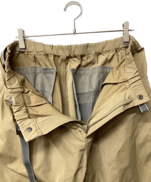 and wander（アンドワンダー）and wander (アンドワンダー) high count cloth wide pants カーキ サイズ:XLの古着・服飾アイテム