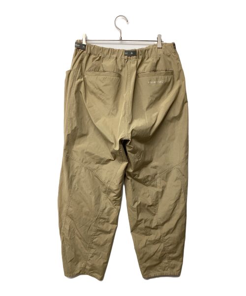 and wander（アンドワンダー）and wander (アンドワンダー) high count cloth wide pants カーキ サイズ:XLの古着・服飾アイテム