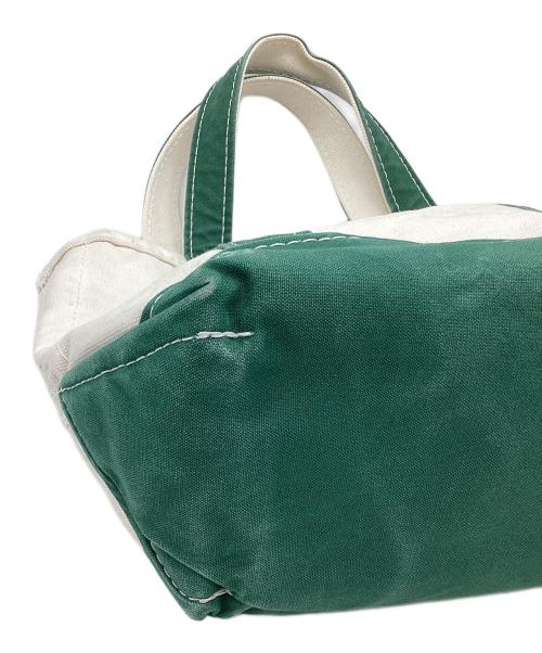 L.L.Bean（エルエルビーン）L.L.Bean (エルエルビーン) NEIGHBORHOOD (ネイバーフッド) ハンドバッグ ホワイト×グリーンの古着・服飾アイテム