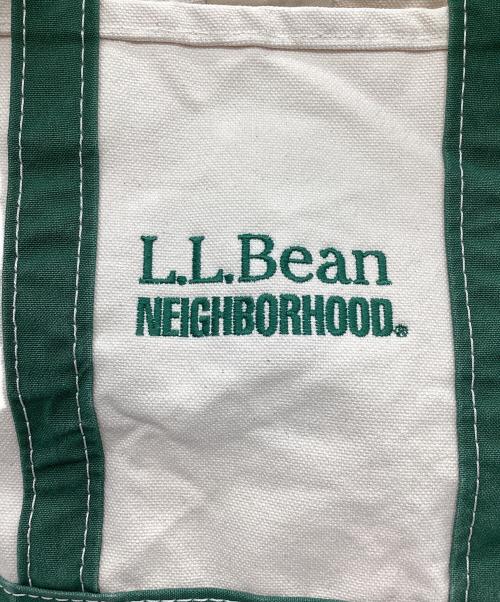 L.L.Bean（エルエルビーン）L.L.Bean (エルエルビーン) NEIGHBORHOOD (ネイバーフッド) ハンドバッグ ホワイト×グリーンの古着・服飾アイテム
