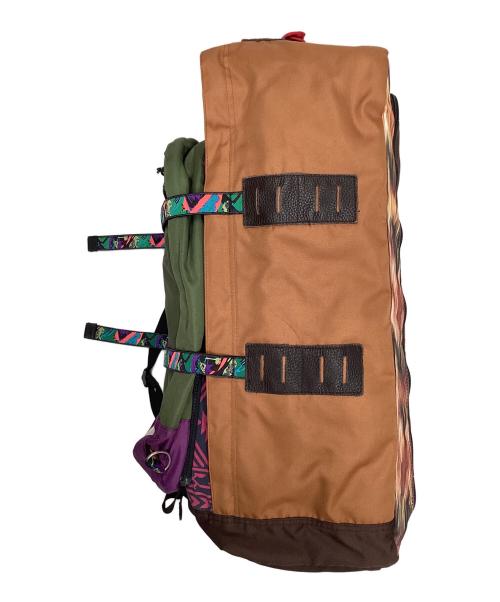 ALDIES（アールディーズ）ALDIES (アールディーズ) big pack ブラウン×グリーン×パープルの古着・服飾アイテム