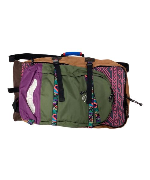 ALDIES（アールディーズ）ALDIES (アールディーズ) big pack ブラウン×グリーン×パープルの古着・服飾アイテム