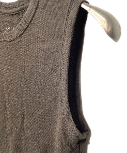 山と道（ヤマトミチ）山と道 (ヤマトミチ) DFメッシュメリノスリーブレス（トレッキングウェア) ブラウン サイズ:Sの古着・服飾アイテム