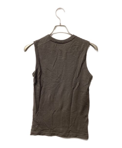 山と道（ヤマトミチ）山と道 (ヤマトミチ) DFメッシュメリノスリーブレス（トレッキングウェア) ブラウン サイズ:Sの古着・服飾アイテム