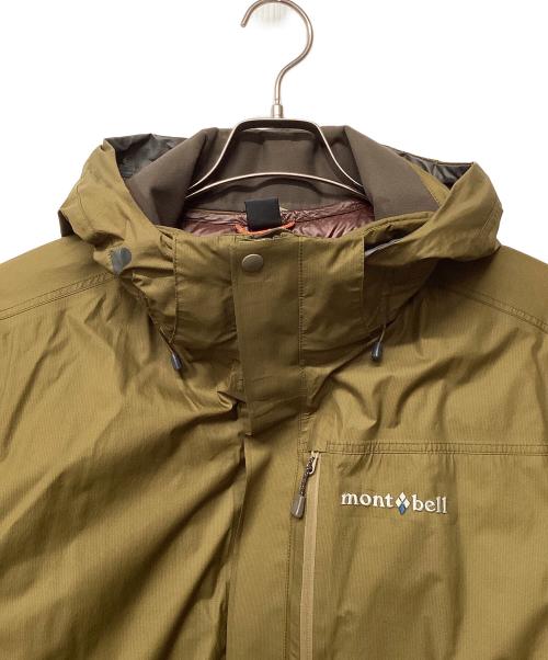 mont-bell（モンベル）mont-bell (モンベル) ヴェイルダウンパーカ（トレッキングウェア/レインウェア) カーキ×エンジ サイズ:Lの古着・服飾アイテム