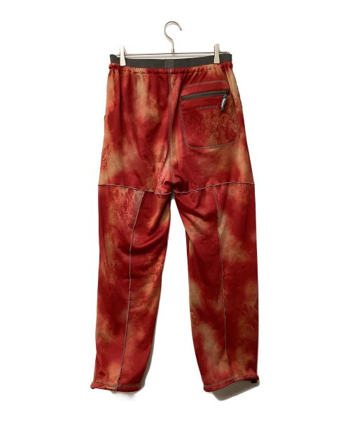 and wander（アンドワンダー）and wander (アンドワンダー) printed Octa pants レッド サイズ:Lの古着・服飾アイテム
