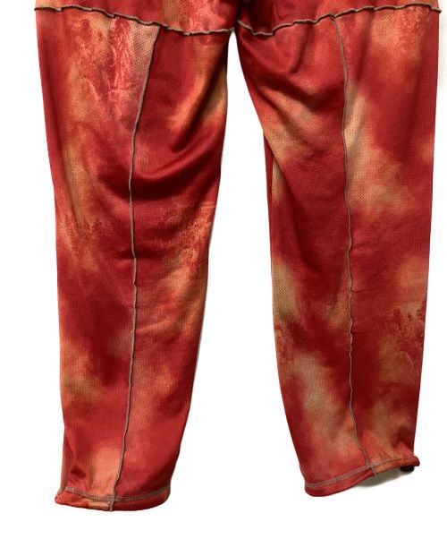 and wander（アンドワンダー）and wander (アンドワンダー) printed Octa pants レッド サイズ:Lの古着・服飾アイテム