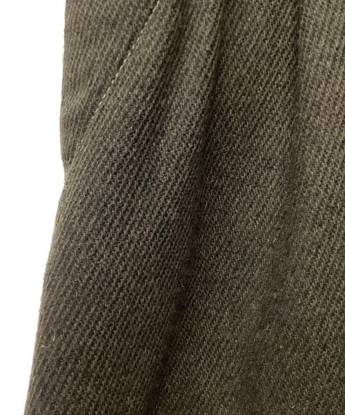 and wander（アンドワンダー）and wander (アンドワンダー) リウールツイードワイドパンツ オリーブ サイズ:Lの古着・服飾アイテム