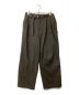 and wander（アンドワンダー）の古着「リウールツイードワイドパンツ」｜オリーブ