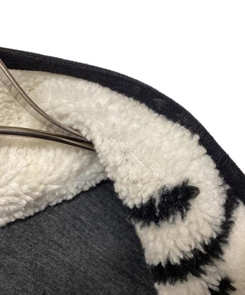 and wander（アンドワンダー）and wander (アンドワンダー) Daijiro OHARA map key boa vest ホワイト×ブラック サイズ:L/XLの古着・服飾アイテム