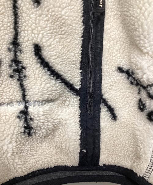 and wander（アンドワンダー）and wander (アンドワンダー) Daijiro OHARA map key boa vest ホワイト×ブラック サイズ:L/XLの古着・服飾アイテム