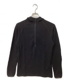山と道（ヤマトミチ）の古着「DFメッシュメリノフーディ（トレッキングウェア)」｜ブラック