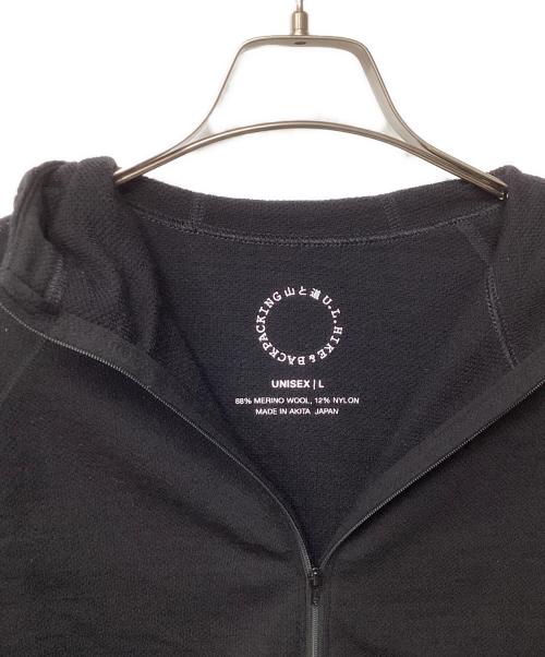 山と道（ヤマトミチ）山と道 (ヤマトミチ) DFメッシュメリノフーディ（トレッキングウェア) ブラック サイズ:Lの古着・服飾アイテム