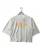 THE NORTH FACEザ ノース フェイス）の古着「3/4 Sleeve TNF Logo TEE」｜ホワイト