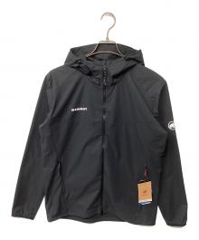 MAMMUT（マムート）の古着「GRANITE SO Hooded Jacket AF（トレッキングウェア/ソフトシェル)」｜ブラック