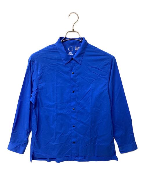山と道（ヤマトミチ）山と道 (ヤマトミチ) UL Shirt(トレッキングウェア) ブルー サイズ:Lの古着・服飾アイテム