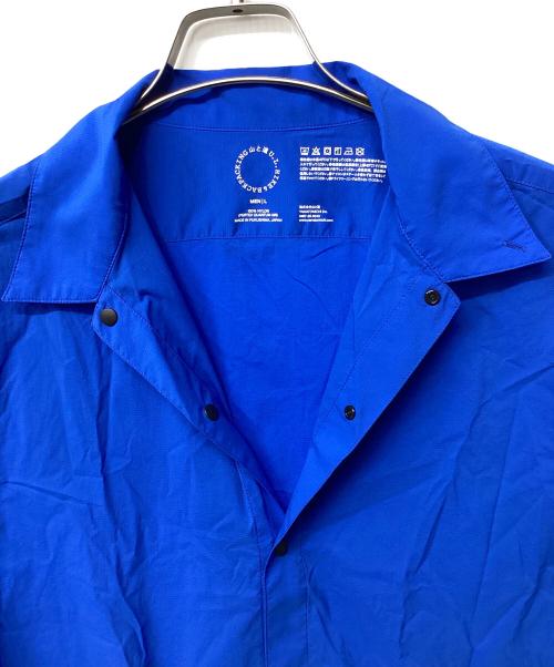 山と道（ヤマトミチ）山と道 (ヤマトミチ) UL Short Sleeve Shirt(トレッキングウェア) ブルー サイズ:Lの古着・服飾アイテム