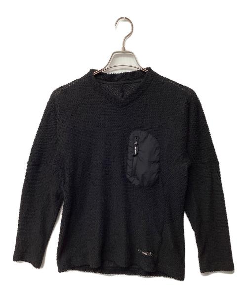 and wander（アンドワンダー）and wander (アンドワンダー) Alpha Direct Pullover(トレッキングウェア) ブラック サイズ:Sの古着・服飾アイテム