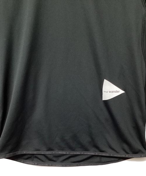 and wander（アンドワンダー）and wander (アンドワンダー) dry jersey raglan LS T(トレッキングウェア) ブラック サイズ:Mの古着・服飾アイテム