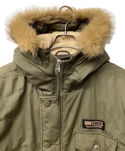 GRIP SWANY（グリップスワニー）GRIP SWANY (グリップスワニー) GS FUR COAT オリーブ サイズ:Lの古着・服飾アイテム