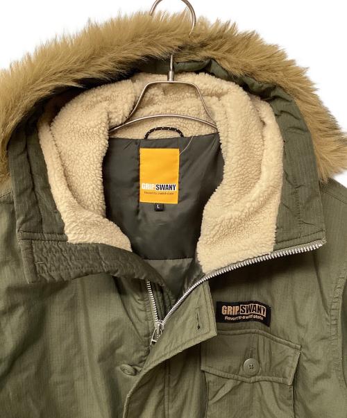 GRIP SWANY（グリップスワニー）GRIP SWANY (グリップスワニー) GS FUR COAT オリーブ サイズ:Lの古着・服飾アイテム