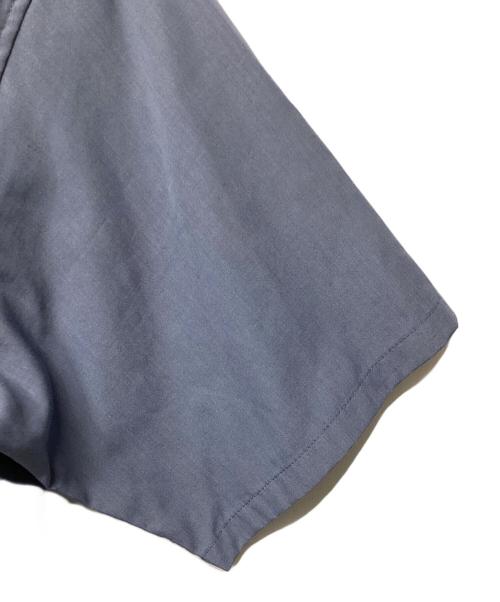 山と道（ヤマトミチ）山と道 (ヤマトミチ) バンブーシャツ(トレッキングウェア) ブルー サイズ:Lの古着・服飾アイテム