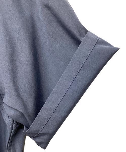 山と道（ヤマトミチ）山と道 (ヤマトミチ) バンブーシャツ(トレッキングウェア) ブルー サイズ:Lの古着・服飾アイテム