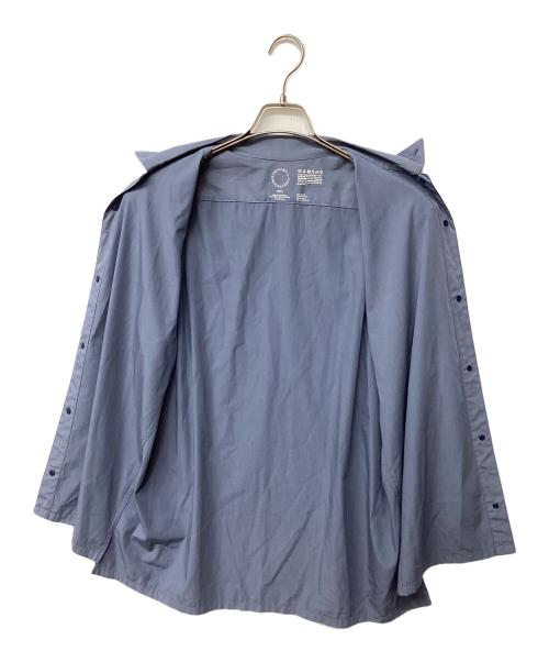 山と道（ヤマトミチ）山と道 (ヤマトミチ) バンブーシャツ(トレッキングウェア) ブルー サイズ:Lの古着・服飾アイテム