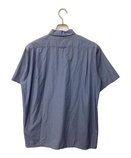 山と道（ヤマトミチ）山と道 (ヤマトミチ) バンブーシャツ(トレッキングウェア) ブルー サイズ:Lの古着・服飾アイテム