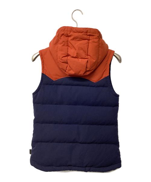 Patagonia（パタゴニア）Patagonia (パタゴニア) Bivy Hooded vest ネイビー×ブラウン サイズ:XSの古着・服飾アイテム