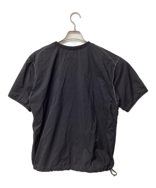 and wander（アンドワンダー）and wander (アンドワンダー) PERTEX wind T(トレッキングウェア) ブラック サイズ:Mの古着・服飾アイテム