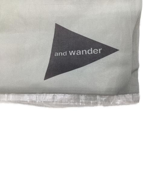 and wander（アンドワンダー）and wander (アンドワンダー) UL sacoche(サコッシュ） グレーの古着・服飾アイテム