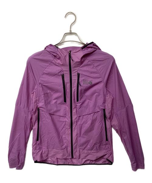 MOUNTAIN HARD WEAR（マウンテンハードウェア）MOUNTAIN HARD WEAR (マウンテンハードウェア) コアエアシェルハイブリッドフーデッドジャケット(トレッキングウェア) パープル サイズ:XSの古着・服飾アイテム