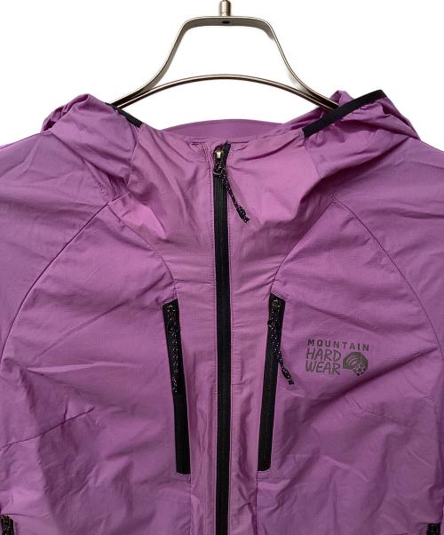 MOUNTAIN HARD WEAR（マウンテンハードウェア）MOUNTAIN HARD WEAR (マウンテンハードウェア) コアエアシェルハイブリッドフーデッドジャケット(トレッキングウェア) パープル サイズ:XSの古着・服飾アイテム