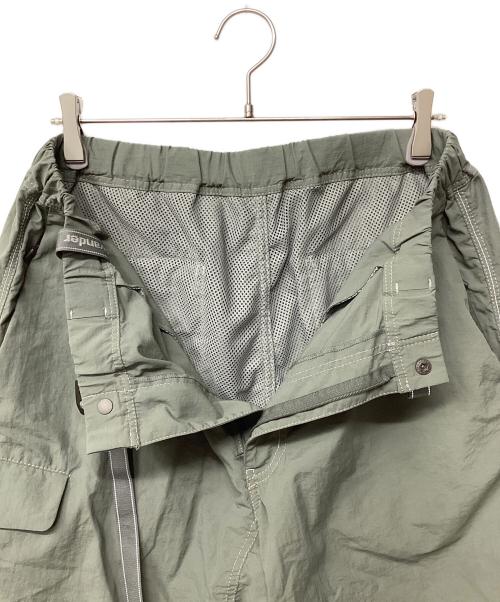 and wander（アンドワンダー）and wander (アンドワンダー) Ny taffeta hiker short pants(トレッキングボトム/ショート) オリーブ サイズ:XLの古着・服飾アイテム
