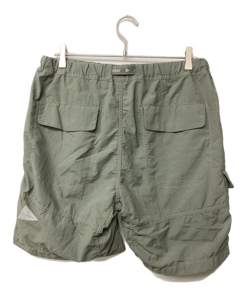 and wander（アンドワンダー）and wander (アンドワンダー) Ny taffeta hiker short pants(トレッキングボトム/ショート) オリーブ サイズ:XLの古着・服飾アイテム