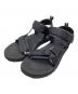 and wander（アンドワンダー）の古着「Ny JQ tape sandals」｜ブラック